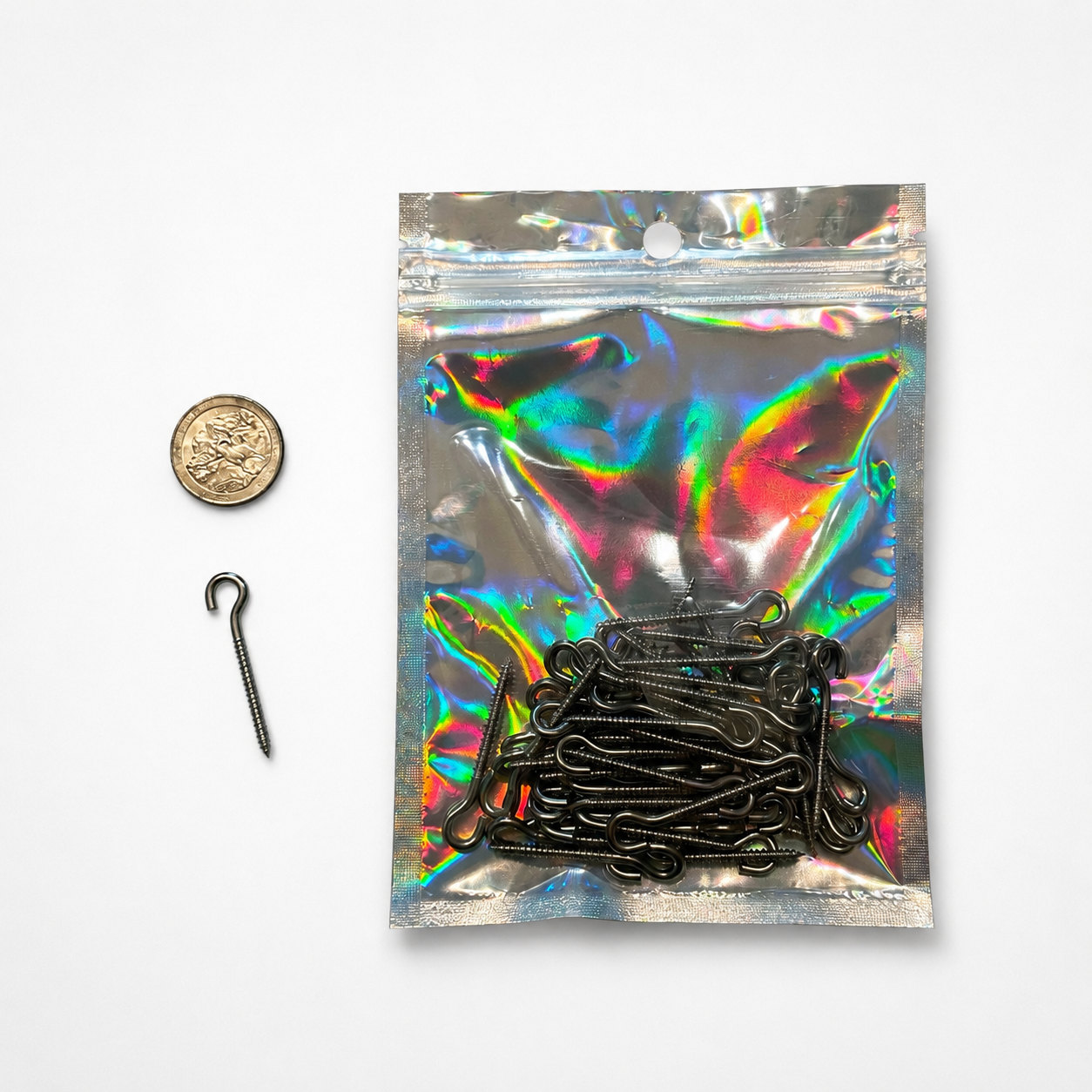 Stainless Steel Open Screw Eye 1 1/2”