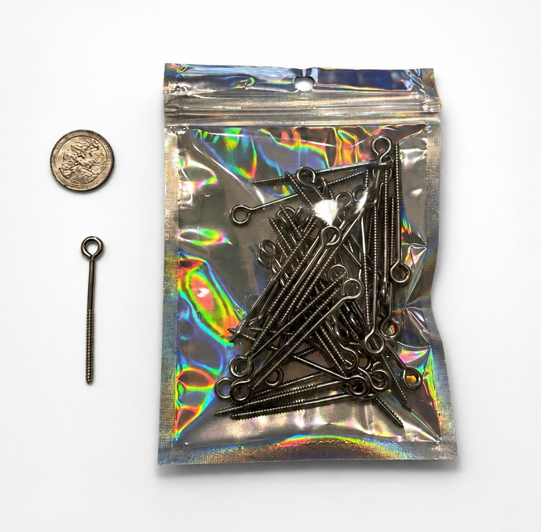 Stainless Steel Screw Eyes 2 3/16”