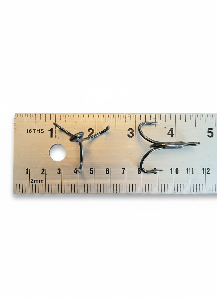 Barbarian Treble Hooks 2/0 2X Black Nickel