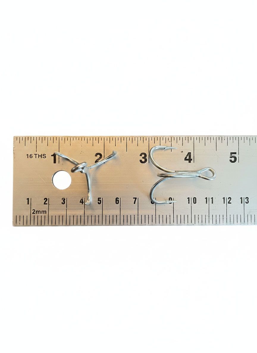 Barbarian Treble Hooks 2/0 2X Nickel